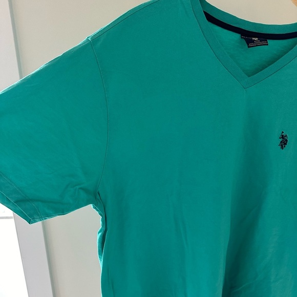 U.S. Polo Assn. Turquoise V-Neck Tee - Picture 2 of 6